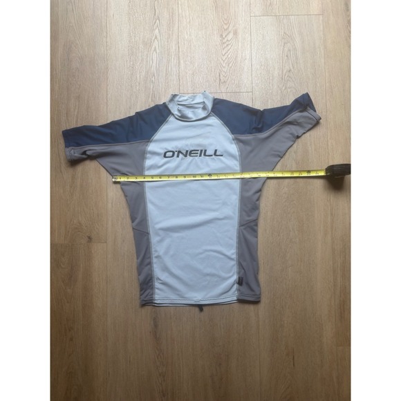 O'Neill Surf Skins 6oz Rash Guard-Blue-Grey- UV 50+ Size L - Picture 8 of 8